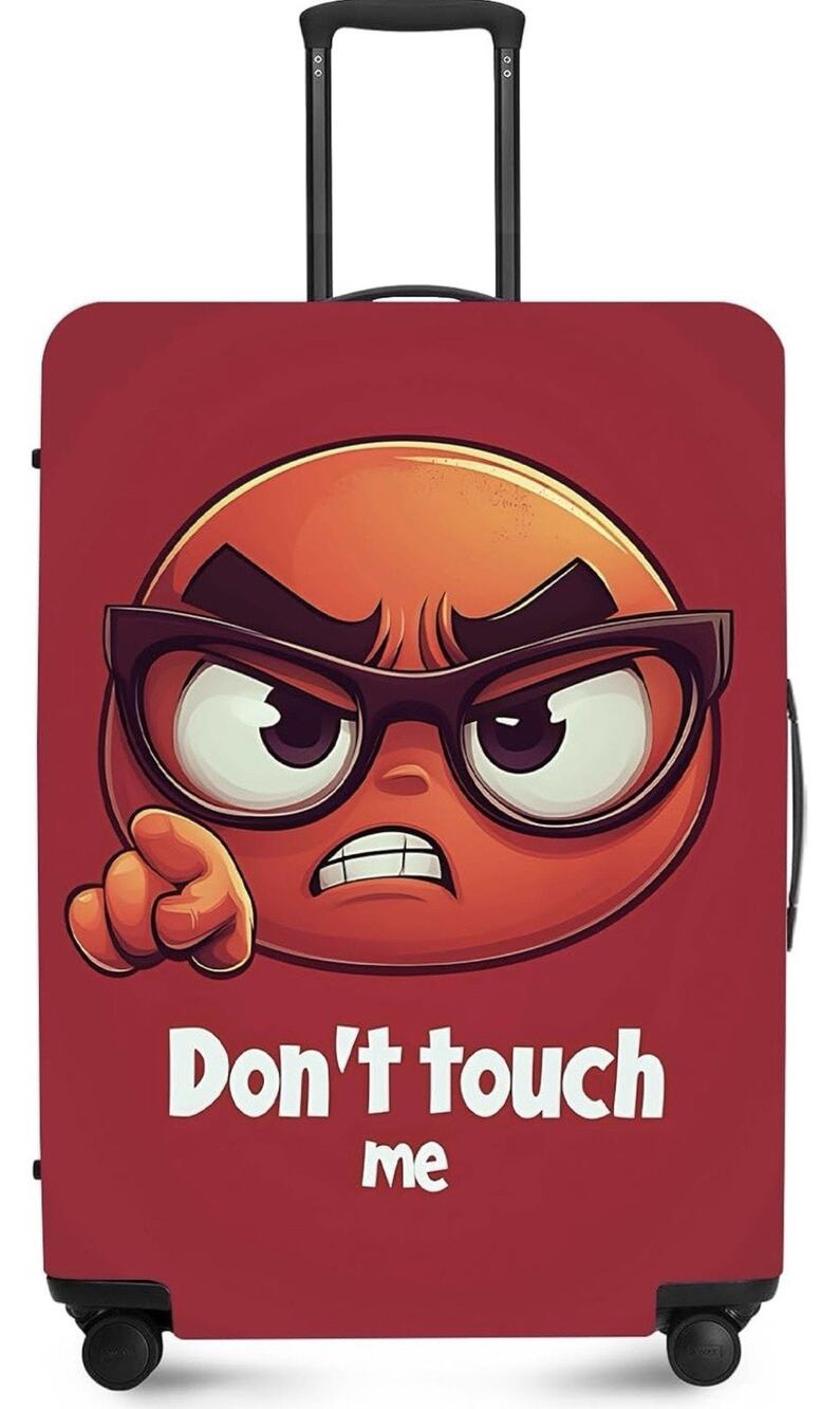 Elastic Suitcase Protective Cover Size M Check Pics Funny Don’t Touch Me
